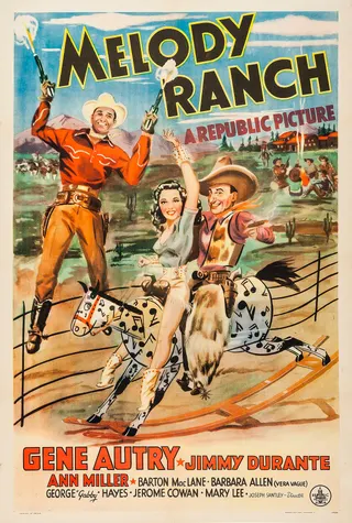 Görsel: Distributed by Republic Pictures. / Kamu malı Melody Ranch afişi
