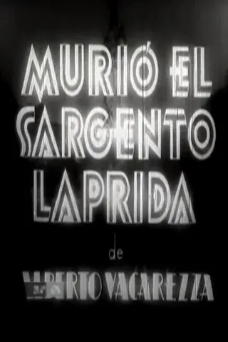 Murió el sargento Laprida afişi