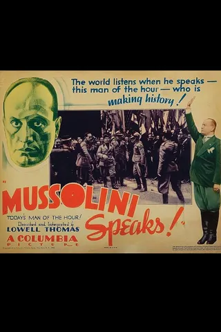 Görsel: TMDB Mussolini Speaks afişi