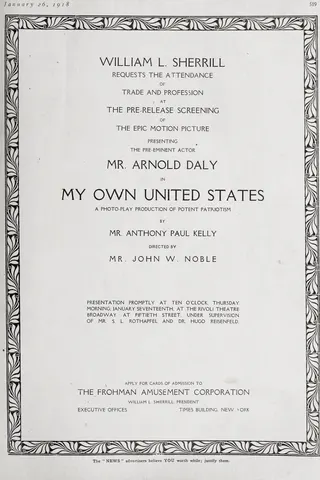 Görsel: TMDB My Own United States afişi