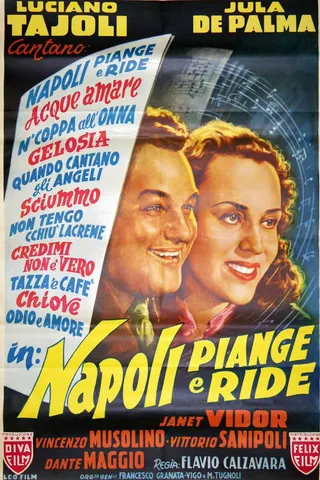 Görsel: TMDB Napoli piange e ride afişi