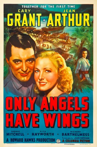 Görsel: "Copyrighted by Columbia Pictures Corp., New York, N. Y. 1939" / Kamu malı Only Angels Have Wings afişi