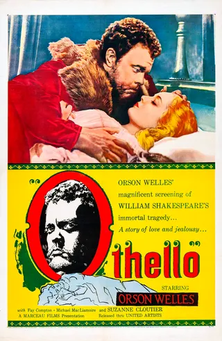 Görsel: "Copyright 1955 United Artists Corp." / Kamu malı Othello, 1951 filmi afişi