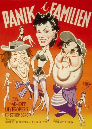 Panik i familien afişi