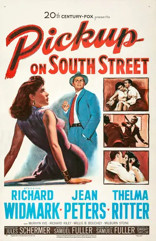 Görsel: Illustrator unknown. "Copyright 1953 by Twentieth Century–Fox Film Corp." / Kamu malı Pickup on South Street afişi