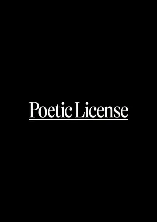 Poetic License afişi