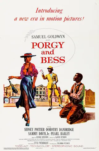 Görsel: Illustrator unknown. "Copyright 1959 Columbia Pictures Corp." / Kamu malı Porgy and Bess afişi