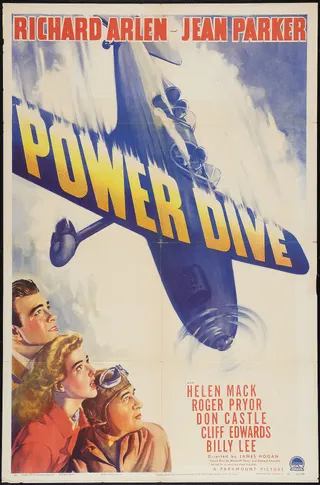 Görsel: Morgan Litho. Co., Paramount Pictures / Kamu malı Power Dive afişi