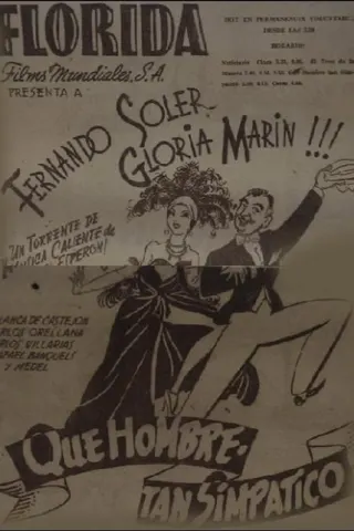 Qué hombre tan simpático afişi