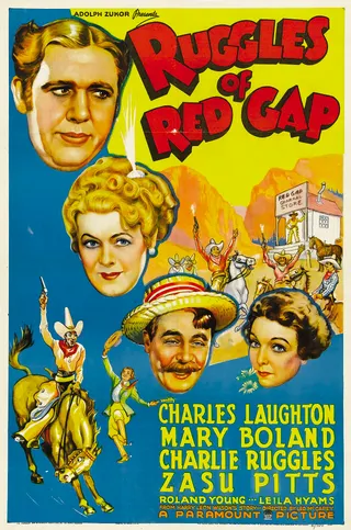 Görsel: "Copyright 1935 by Paramount Productions, Inc." / Kamu malı Ruggles of Red Gap afişi
