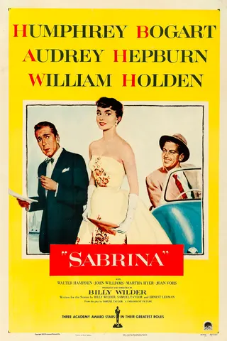 Görsel: Illustrator unknown. "Copyright 1954 Paramount Pictures Inc." / Kamu malı Sabrina afişi