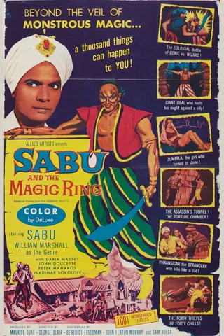 Görsel: TMDB Sabu and the Magic Ring afişi