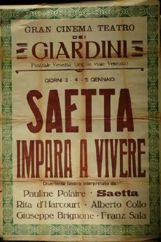 Saetta Learns to Live afişi