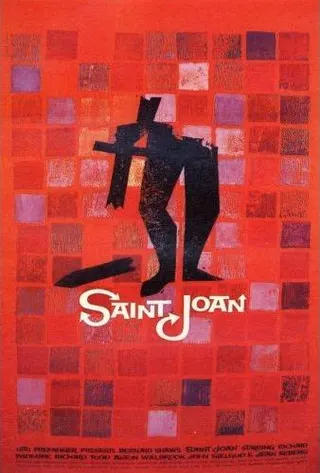 Görsel: Saul Bass / Kamu malı Saint Joan afişi