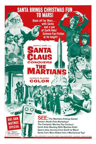 Görsel: Uncredited, likely done for Embassy Pictures Corporation / Kamu malı Santa Claus Conquers the Martians afişi