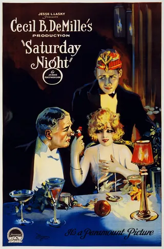 Görsel: Morgan Litho. Company, Cleveland / Kamu malı Saturday Night afişi