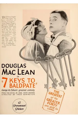 Görsel: TMDB Seven Keys to Baldpate afişi