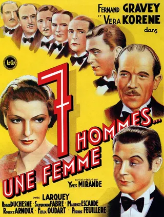 Görsel: TMDB Seven Men, One Woman afişi