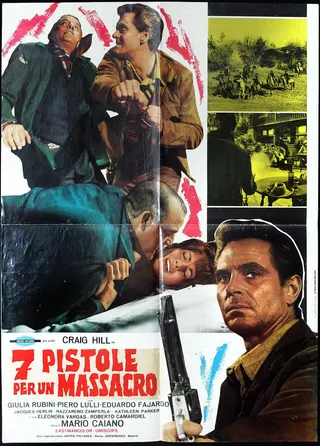 Görsel: TMDB Seven Pistols for a Massacre afişi
