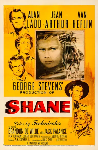 Görsel: "Copyright 1953 Paramount Pictures Corp." / Kamu malı Shane afişi