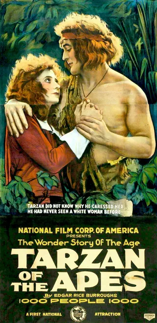 Görsel: First National Pictures Inc / Kamu malı Tarzan of the Apes afişi
