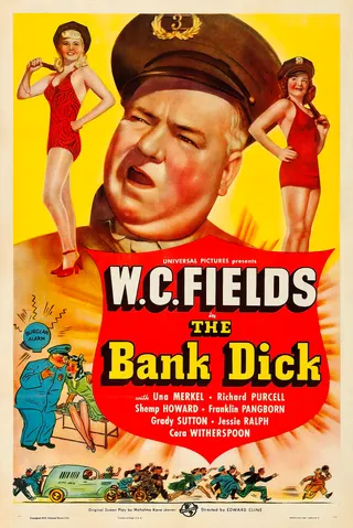 Görsel: "Copyrighted 1940 – Universal Pictures Corp." / Kamu malı The Bank Dick afişi