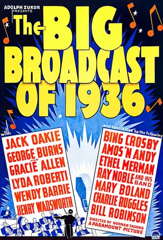 Görsel: TMDB The Big Broadcast of 1936 afişi