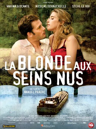 The Blonde with Bare Breasts afişi