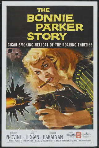 Görsel: Reynold Brown / Kamu malı The Bonnie Parker Story afişi