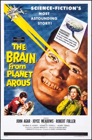 Görsel: Howco International / Kamu malı The Brain from Planet Arous afişi