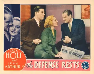 Görsel: Columbia Pictures / Kamu malı The Defense Rests afişi