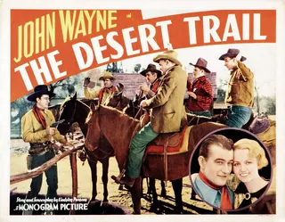 Görsel: unknown (Monogram Pictures) / Kamu malı The Desert Trail afişi