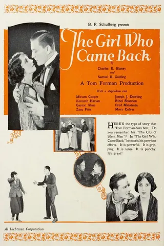 Görsel: TMDB The Girl Who Came Back afişi
