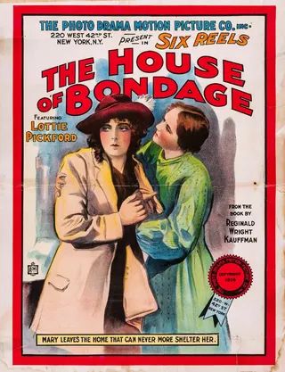 Görsel: Photo Drama Motion Picture Company / Kamu malı The House of Bondage afişi