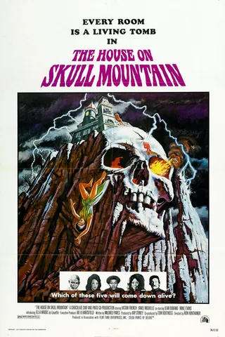 Görsel: TMDB The House on Skull Mountain afişi
