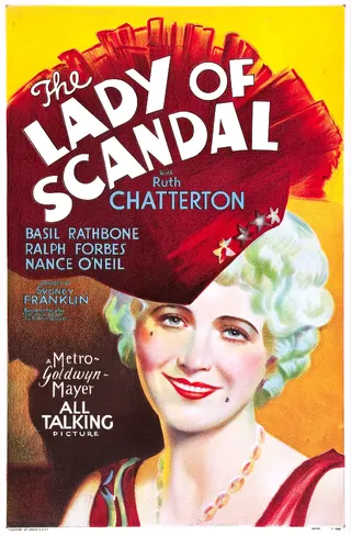 Görsel: MGM / Kamu malı The Lady of Scandal afişi