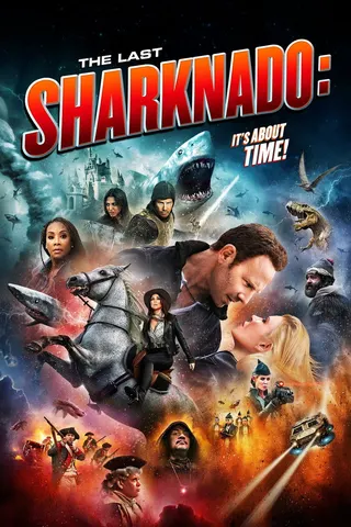 Görsel: TMDB The Last Sharknado: It's About Time afişi