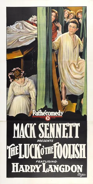 Görsel: Mack Sennett Comedies / Pathé Exchange / Kamu malı The Luck o' the Foolish afişi