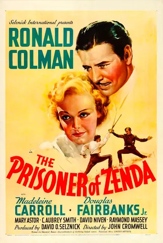 Görsel: "©1937 United Artists Corporation." / Kamu malı The Prisoner of Zenda afişi