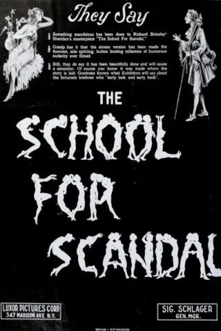 Görsel: TMDB The School for Scandal afişi