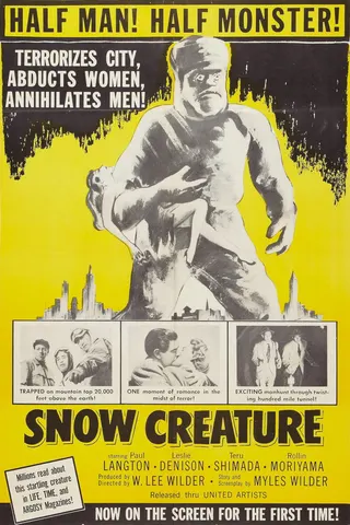 The Snow Creature afişi