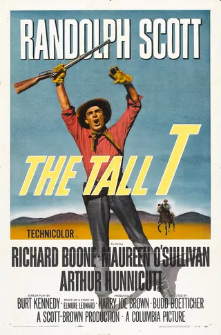 Görsel: "Copyright © 1957 Columbia Pictures" / Kamu malı The Tall T afişi