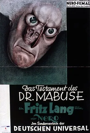 Görsel: Paul Scheurich / Kamu malı The Testament of Dr. Mabuse afişi