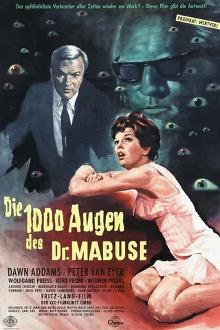 The Thousand Eyes of Dr. Mabuse afişi