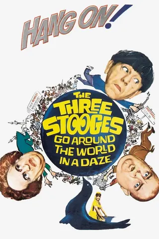 Görsel: TMDB The Three Stooges Go Around the World in a Daze afişi