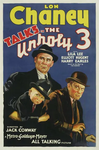 Görsel: Metro-Goldwyn-Mayer / Kamu malı The Unholy Three afişi