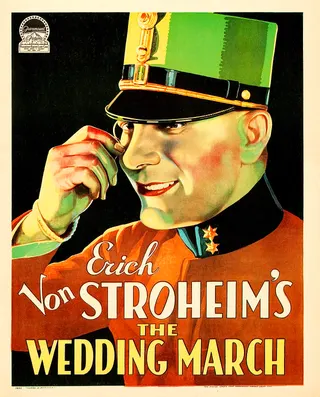Görsel: Illustrator unknown. Distributed by Paramount Pictures. / Kamu malı The Wedding March afişi