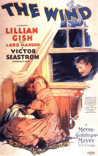 Görsel: Illustrator unknown. Distributed by Metro-Goldwyn-Mayer (MGM). / Kamu malı The Wind afişi