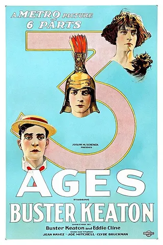 Görsel: Buster Keaton Productions / Kamu malı Three Ages afişi