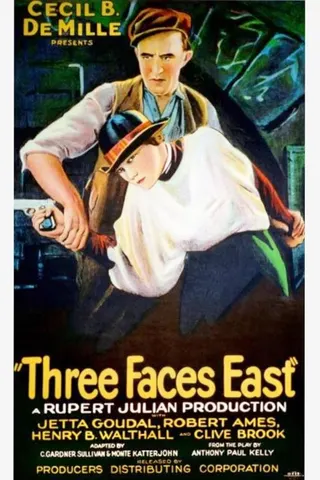 Görsel: TMDB Three Faces East afişi